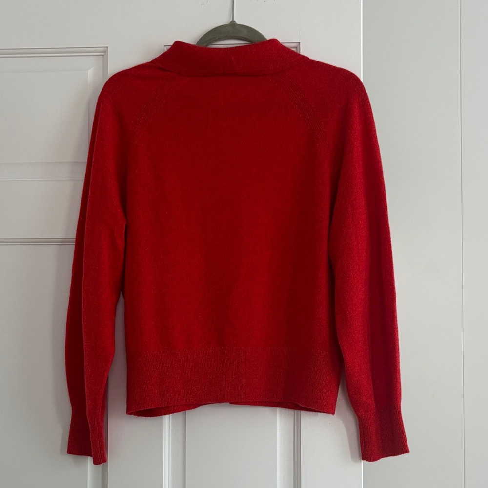 Everlane Red Collared Knit Sweater - Picture 2 of 4